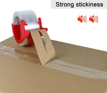 이미지를 갤러리 뷰어에 로드 , No Noise Quiet Clear Packing Tape, Heavy Duty Packaging Tape, Refill Rolls for Sealing Packing and Shipping, 2.4Mil 1.88Inch 55Yards 6Rolls, with Free Dispenser